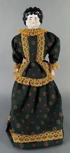 Vintage 16 Zoll Porzellanpuppe mit Kleid - Bild 1 von 7