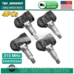 Set of 4 56029526AA TIRE PRESSURE SENSOR TPMS For Chrysler Dodge Jeep - Picture 1 of 5