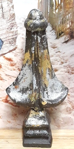 Vintage Cast Iron Gate Fence Finial Topper Spike Antique Gothic Pole Point Top Cover