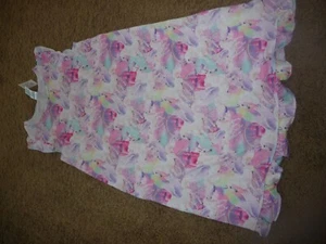 NEW NWT Childrens Place girl size 14 short sleeve pretty unicorn/castl nightgown - Picture 1 of 1