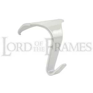 2 x White Picture Rail Moulding Hooks Frame Hanging Framing Painting 38x34mm - Picture 1 of 3