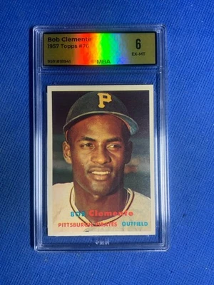 1957 Topps Bob Clemente #76*Bien centrado* Gran atractivo visual MBA 6 Foto 1 de 2
