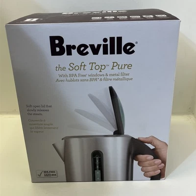 Breville BKE700BSS the Soft Top Pure Tea Kettle 7 Cups NEW IN BOX - Image 1 of 4