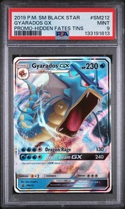 PSA 9 Gyarados GX SM212 Promo - Hidden Fates Tins Pokemon Sm Black Star Promo 💦 - Bild 1 von 2