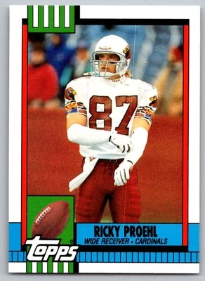 1990 Topps Traded Ricky Proehl Rookie Phoenix Cardinals #121T - Image 1 of 2