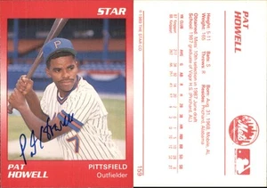 Pat Howell Signed 1989 Star #159 Card Pittsfield Mets Auto AU Autograph Den - Picture 1 of 1