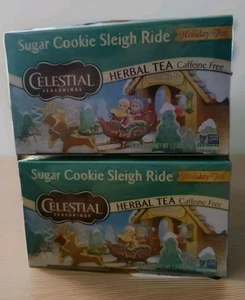 Celestial Seasonings Sugar Cookie Sleigh Ride Herbal Tea Bags 18 ct (2 Pack) - Picture 1 of 1