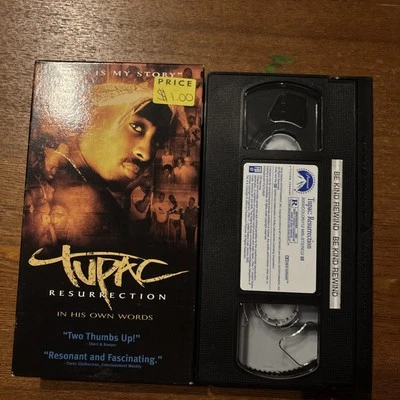 TUPAC, RESURRECTION, IN HIS OWN WORDS (VHS 2004) FULL LENGTH SCREENER - Image 1 of 2