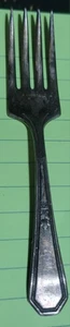Wm Rogers & Son AA IS Silverplate 1923 Mayfair Rare Youth Baby Fork 4-1/8" - Bild 1 von 5