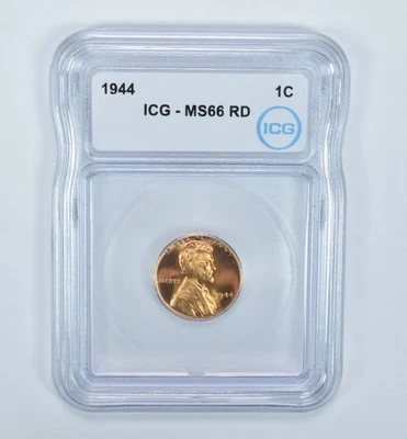 1944 Lincoln Wheat Cent MS66 RD ICG *4299 - Image 1 of 4
