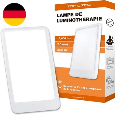 Top Life Lichttherapielampe 15.000 Lux – Leistungsstarkes Licht Für Besseres Woh