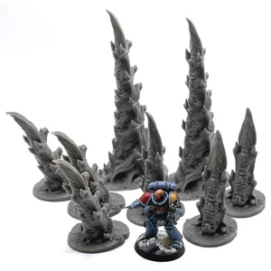 Kapillarturm Nid Turmspikes Streugelände Landschaft 28mm Grimdark Sci-Fi - Bild 1 von 9