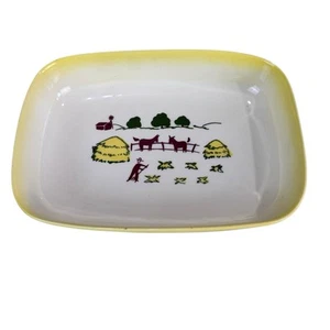 Vintage Brock Of California Farmhouse Rectangular Serving Casserole Dish Bowl - Picture 1 of 6