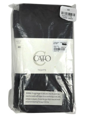 New Cato Tights Women's Size 4X Dark Gray 255-325 Pounds - Image 1 of 4