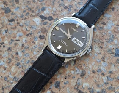 Автоматические часы Seiko Business-A 27 камней 8346 8000 август 1966 черный циферблат - Изображение 1 из 4