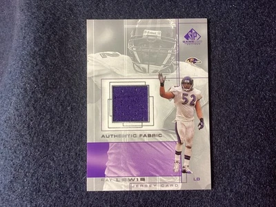 2001 Ray Lewis Upper Deck SP Game Used Jersey Authentic Fabric - Image 1 of 2