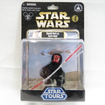 Figura de acción Disney Star Wars Star Tours Pato Donald como Darth Maul Serie 6 Foto 1 de 4