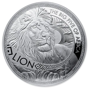 2025 Burundi The Big Five of Africa 5 x 1 oz Silver Proof-Like Coin Set - Picture 1 of 7