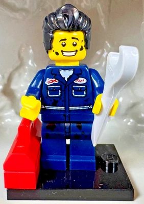 LEGO (8827) CMF Series 6 Mechanic Minifigure col06-15 Complete New Garage Car - Image 1 of 4