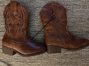 Kleine Mädchen Western Cowboystiefel Gr. 11 Neu! Pop Karine Cognac - Bild 1 von 6