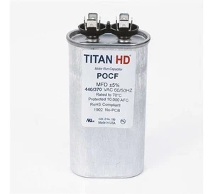 TITAN HD POCF35A 35 MFD 440/370-Volt Oval Run Capacitor - Picture 1 of 1