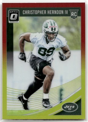 2018 Donruss Optic #134 Christopher Herndon IV Red and Yellow - Image 1 of 2