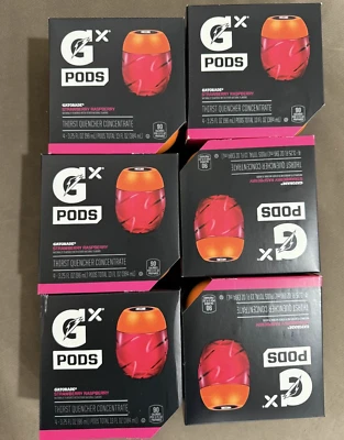4 POR PAQUETE Gatorade Gx Bebida Deportiva Concentrada Fresa Frambuesa (6 paquetes) Foto 1 de 4