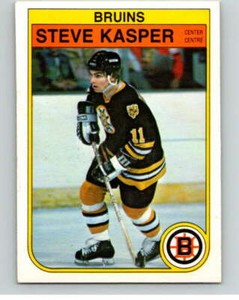 1982-83 O-Pee-Chee #12 Steve Kasper  RC Rookie Boston Bruins V57137