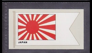 JAPAN FLAG - 50 + year old English Tobacco Card # 32 - Picture 1 of 2
