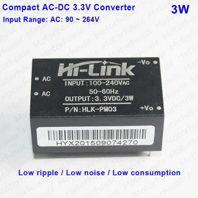 AC 110V 220V 230V to DC 3.3V 3W AC-DC Converter Power Supply Household Switch - Image 1 of 4
