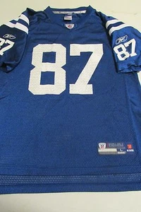Youth Large (14-16) NFL Indianapolis Colts #87 WAYNE Blue Jersey By Reebok - Picture 1 of 7