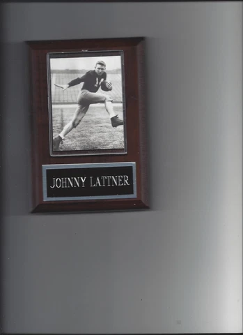 JOHNNY LATTNER PLAQUE NOTRE DAME FIGHTING IRISH NCAA Cover