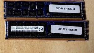 2 mal 16 GB 2Rx4 PC3 14900R ECC Ram für Server und Workstations - Bild 1 von 2