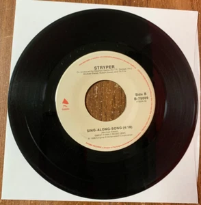 1986 Stryper "Honestly/Sing-Along-Song" 45 RPM 7" Record - Picture 1 of 4