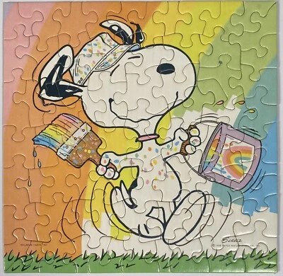 ИМЕЙТЕ РАДУЖНЫЙ ДЕНЬ! Мини-пазл Springbok PZL7270 1985 Snoopy ПОЛНЫЙ КОМПЛЕКТ - Изображение 1 из 4