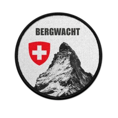 ALFASHIRT Patch Schweizer Bergwacht Schweiz Höhenrettung Einsatz Matterhorn 75mm#37272