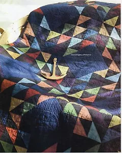 Schiffe in der Nacht Quilt Muster zusammengesetzt KC - Bild 1 von 2