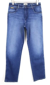 WRANGLER Indigood Texas 821 Men Jeans W32/L32 Denim Straight Light Blue Stretch - Picture 1 of 7