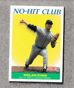 1991 Score No-Hit-Club #701 NOLAN RYAN NR MINT - Picture 1 of 2