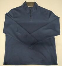 Alfani Men Blue Quarter-Zip Long-Sleeve Pullover Sweater Top Sweatshirt 2XL