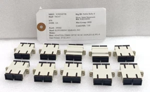 10pcs Fiber Optic Adapter Connector Duplex SC-SC Single mode Cable New - Afbeelding 1 van 5