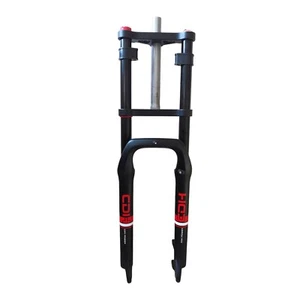 Horquilla de suspensión neumática para bicicleta DONSP1986 26*4" Fat Tire, horquillas QR de 9 mm para bicicleta eléctrica/nieve - Imagen 1 de 12