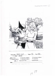 X-MEN WOLVERINE ORIGINAL ART PAGE 1994 LOGAN JEAN GREY MARVEL COMICS BOOK ORIGIN - Picture 1 of 1
