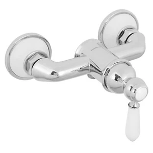 Welfenstein Retro Duscharmatur Nostalgie Brausearmatur Aufputz verchromt DA-LX - Bild 1 von 5