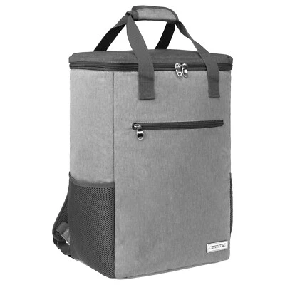 anndora® Kühlrucksack 28 L hellgrau Kühlbox Camping Picknicktasche Isoliertasche - Bild 1 von 4