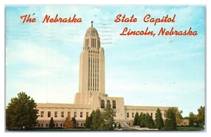 Nebraska State Capitol in Lincoln Nebraska Postkarte - Bild 1 von 2