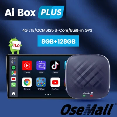 Osemall Ai Box Ultra QCM 6125 8+128GB Android 12 4G LET Tv Box CarPlay/Android - Image 1 of 4