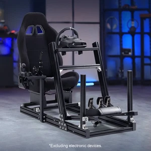 Dardoo F1 Rennsimulator Cockpit mit Sitz Fit Logitech G29 G920 G923 Thrustmaster - Picture 1 of 21