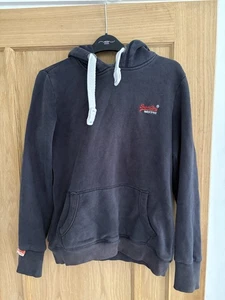 Superdry Hoodie Womens S BlackFull The Orange Label - Picture 1 of 9