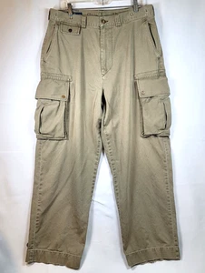 Pantaloni Polo Ralph Lauren vintage uomo 34x30 paracadutista militare polo 67 chino cargo - Foto 1 di 17